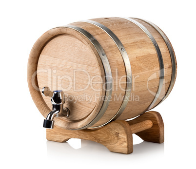 Wooden wine barrel