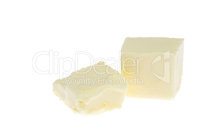 butter isolated on white