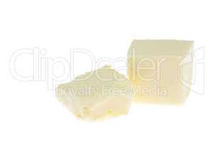 butter isolated on white