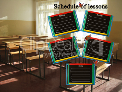 schedule of lessons for a week