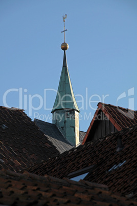 kirchturmspitze in bösingfeld