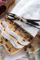 christmas stollen with vanilla