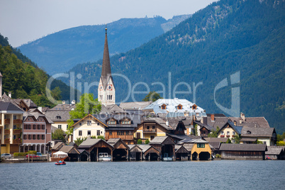 view of hallstatt village