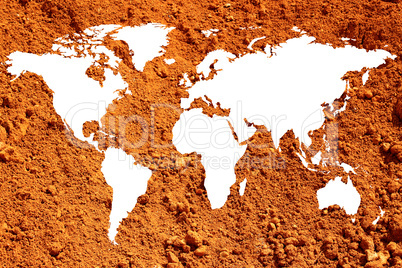 world map white background