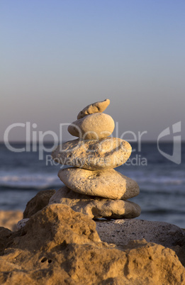 stones on ocean