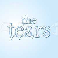 flow water text "the tears"