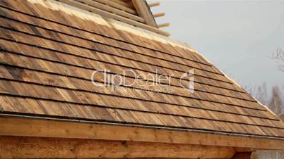Cedar wooden shingles shake roof roofing roofworking