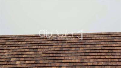 Cedar wooden shingles shake roof roofing roofs focused