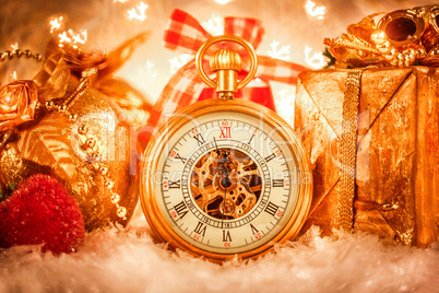 christmas pocket watch