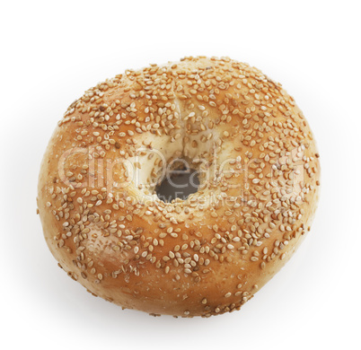 bagel  with sesame seeds