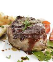 grilled beef steak