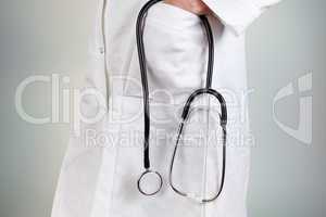 doctor coat with stethoscope