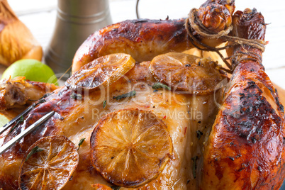 roasted chickens
