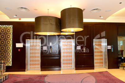 lobby interior of the luxury hotel, dubai, uae