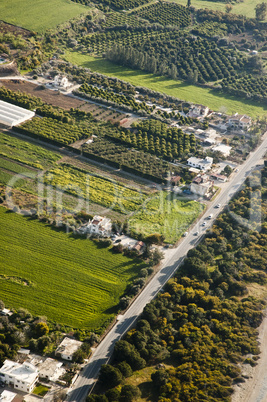 aerial photo of rural area