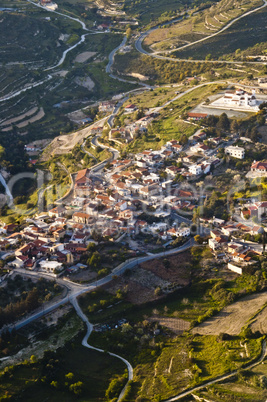 traditional mediterranean mountain village