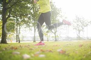 Active woman jogging