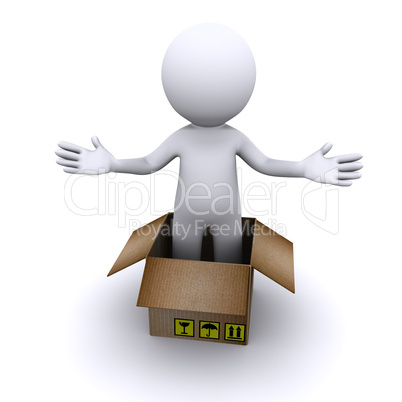 parcel delivery concept