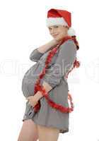 pregnant santa claus woman