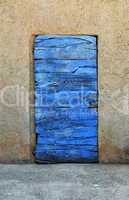 wooden blue door