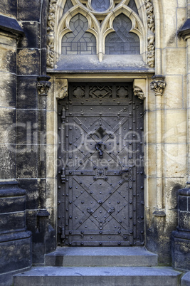 Castle door.