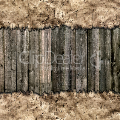 ancient map on wooden grungy background