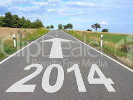 2014 - road with arrow