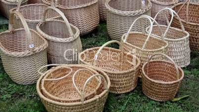 Newly weaved baskets