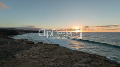time lapse sunset la pared beach 11140