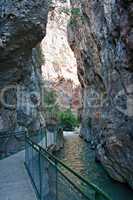 entrance to saklikent gorge in turkey
