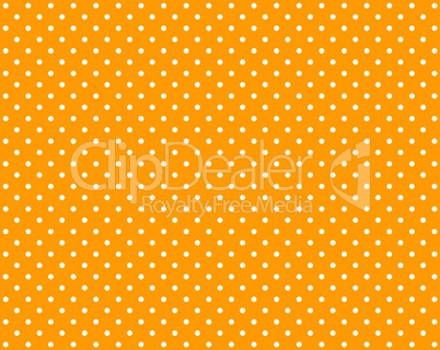 Oranger Hintergrund mit weißen Punkten