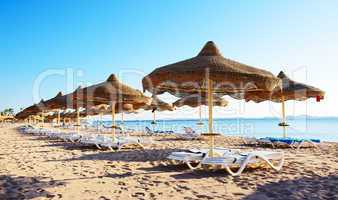 beach at the luxury hotel, sharm el sheikh, egypt