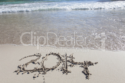 2014 in den sand geschrieben