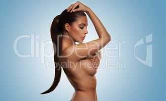 beautiful elegant nude woman