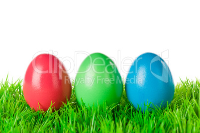red green blue easter eggs