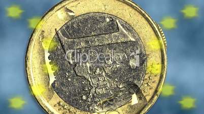 Currency - 1 Euro - animation
