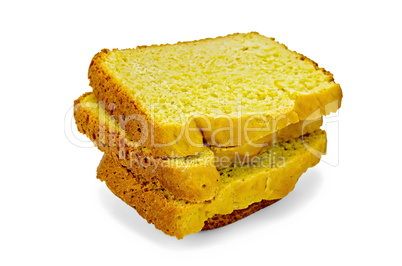 bread homemade yellow of sliced