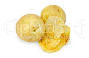 chips with yellow potato