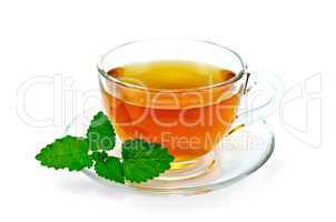 herbal tea with melissa