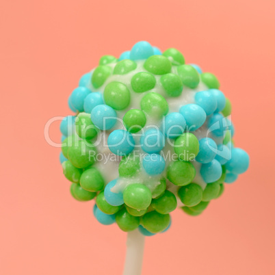 colorful cake pop