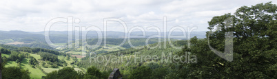 panorama of landscape in central germany