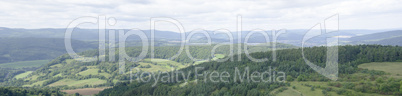 panorama of landscape in central germany