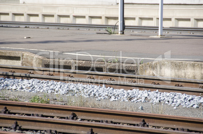 rails and platform edge