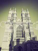 vintage sepia westminster abbey