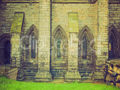 retro looking glasgow cathedral