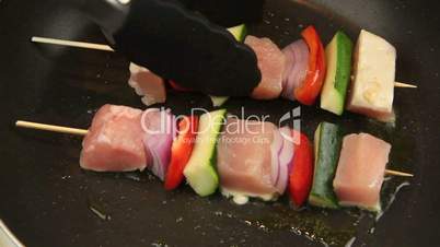 Cooking Chicken Kebabs 1