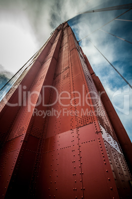 san francisco golden gate pillar