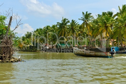 Backwaters in Kerala, Indien