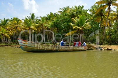 Backwaters in Kerala, Indien