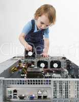 child repairing network computer